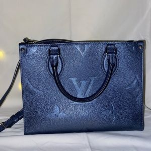Louis V blue handbag
